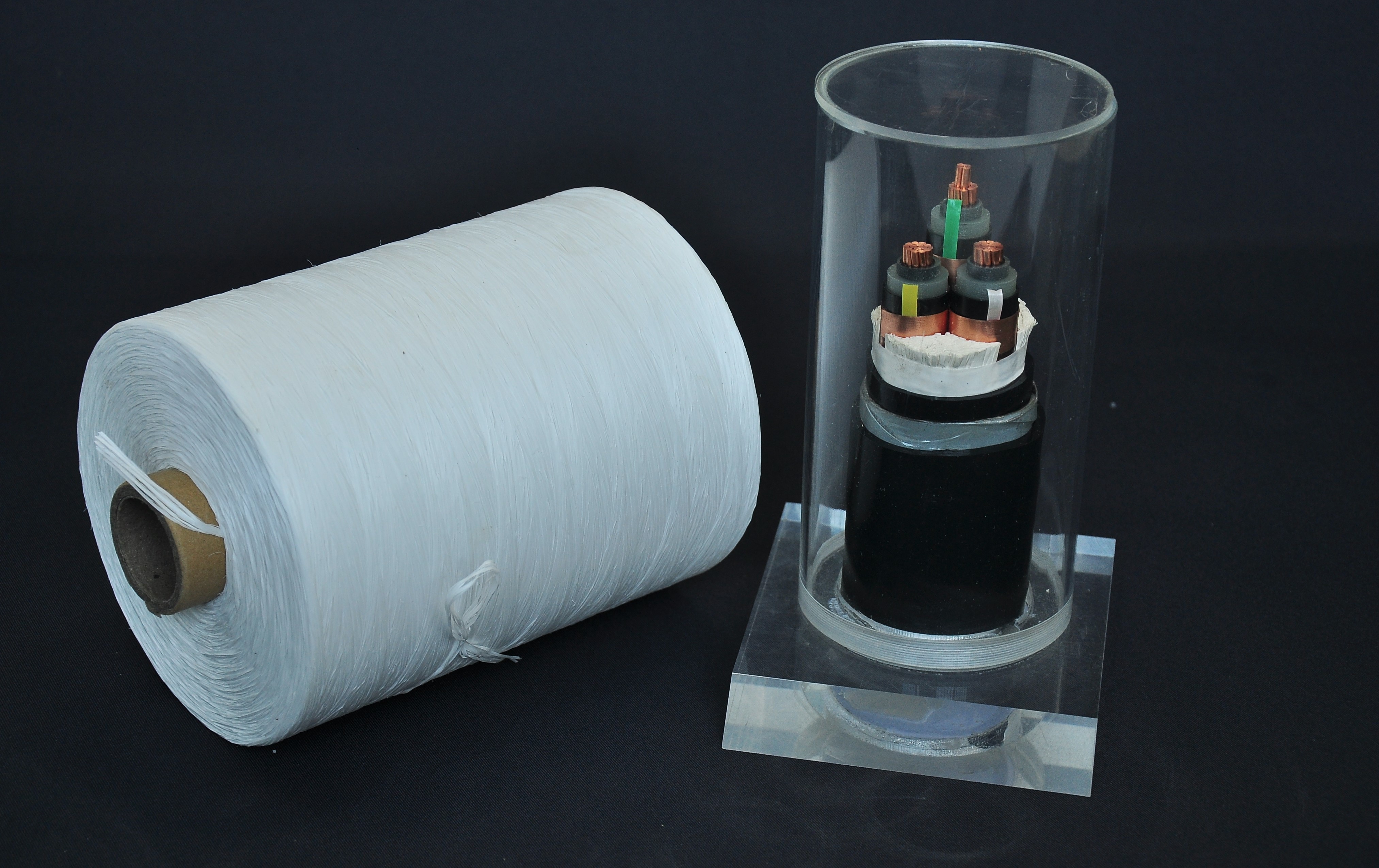 Low Smoke Zero Halogen Free LSZH FR Flame Retardant PP Polypropylene Filler Yarn Fibrillated Cable Filling PP Yarn