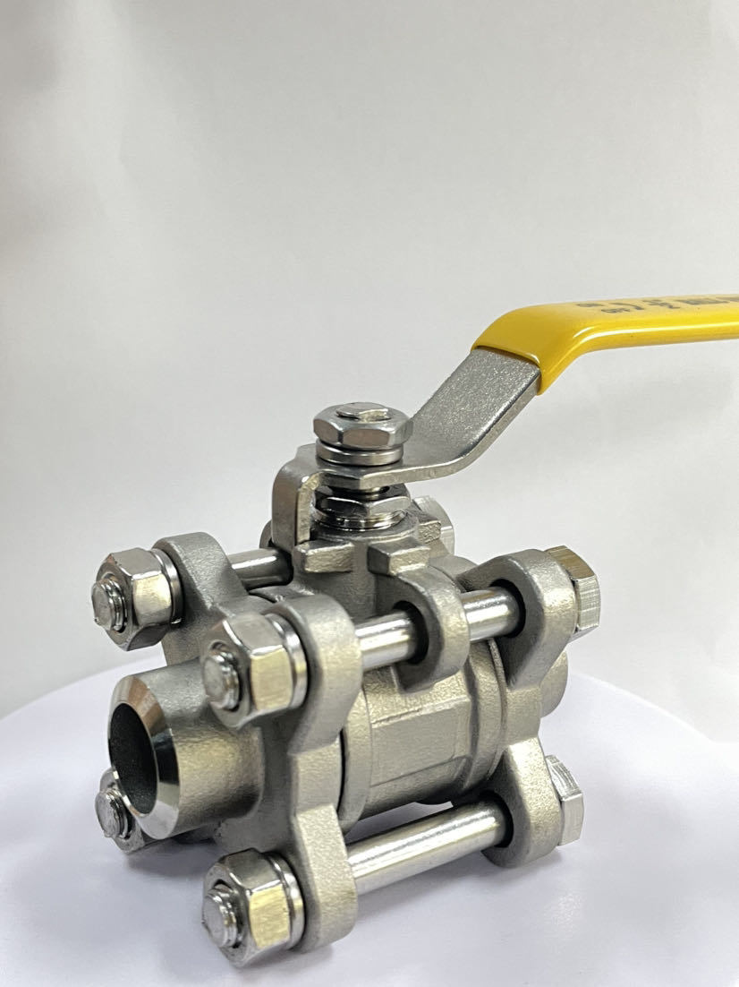 1000 Wog 3PC Socket Weld NPT Bsp Bsp BSPT Female Thread Screwed Full Bore Butt Weld Industrial Threaded Ball Valve