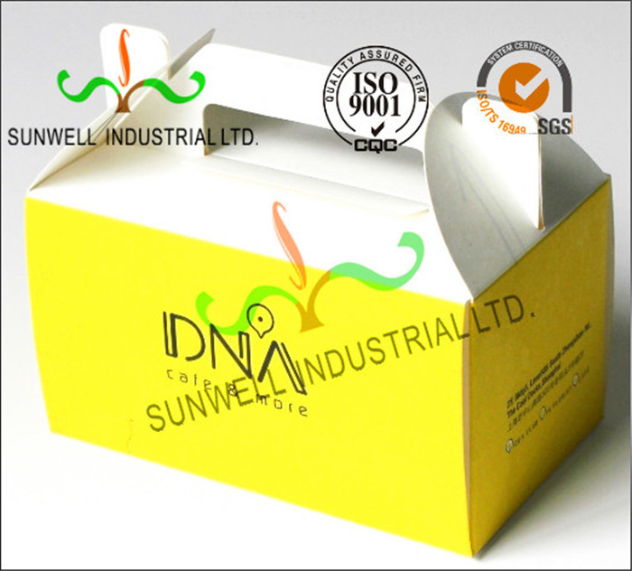 Offset Printing Corrugated Cardboard Food Food Serving Boxes Art Paper Top E Flute