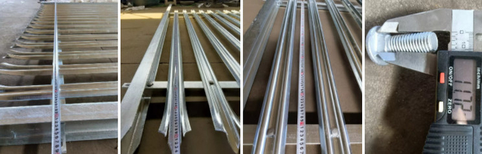 W / D Type Galvanized Steel Palisade Fencing 2.5*2.75m