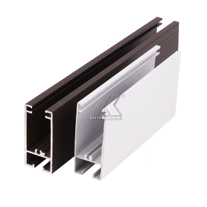 Track Sliding Aluminum Window Extrusion Profiles T8 PVDF Finish