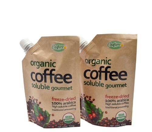 Customized Printing PET Food Packaging Bags Stand Up Pouch with Spout