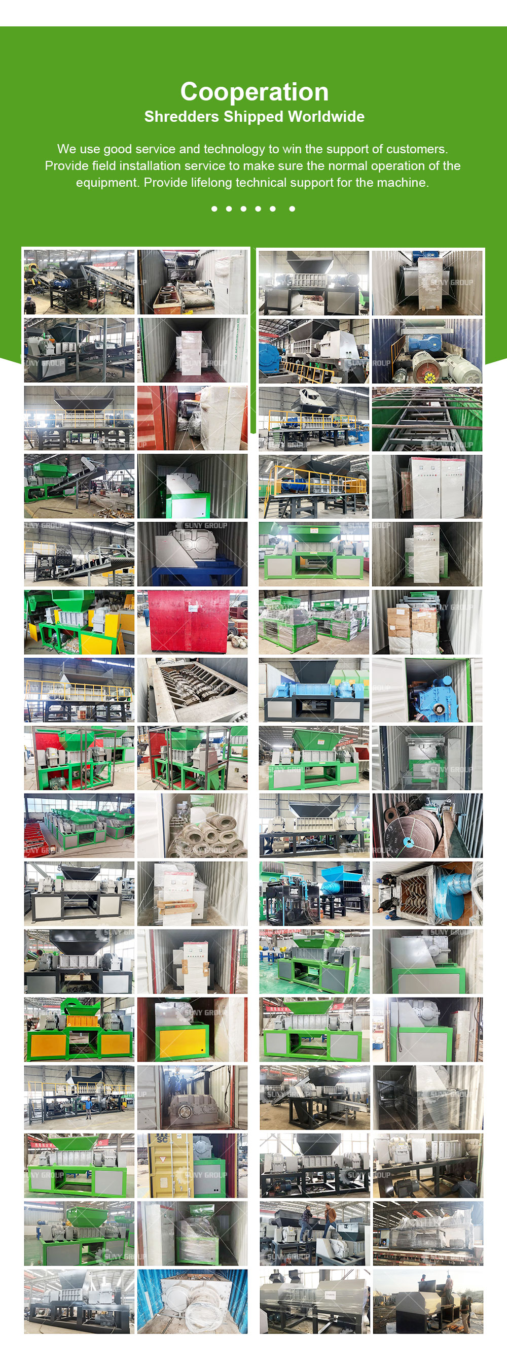 PLC Controlled Metal Sheet Shredder Double Shaft Shredder for Scrap Crushing