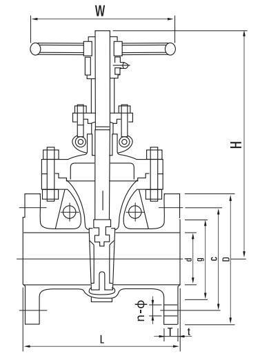 ANSI 150lbs Flanged Body Stainless Steel Gate Valve