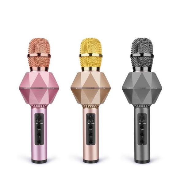 Quality Wireless Bluetooth Karaoke Microphone Portable Handheld Karaoke Mic Speaker for sale