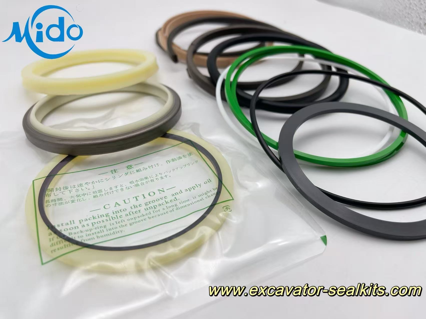 Lmmeasurable Hydraulic Oil Seal Kit Fits SWE210 HC150A-01A 730001000430 Perfectly! Heavy-Duty BUCKET Hydraulic Cylinder Seal Kit - Professional