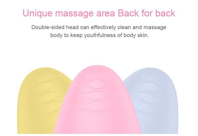 60HZ Electric Silicone Face Scrubber IPX7 Waterpoof Silicone Exfoliating Brush