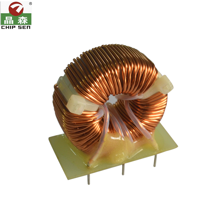 High Current 100uh-455KHz Adjustable Power Toroidal Inductor 6 Pin SMD 1H-5H Flat Copper Wire Ferrite Audio Transformers