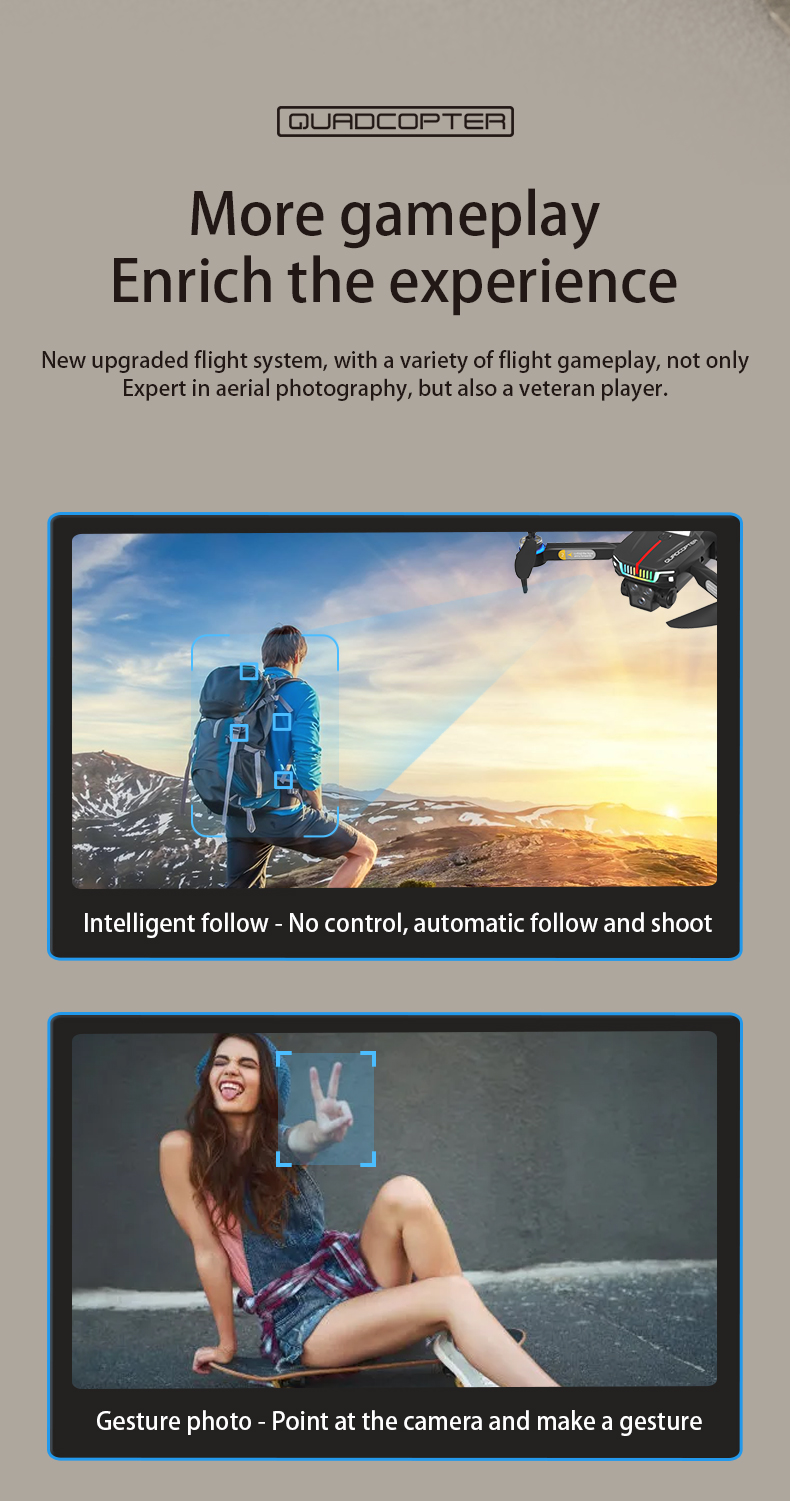Take Your Aerial Photography to the Next Level with Folding Quad-axis Wi-fi Camera 5g Picture Uav J6