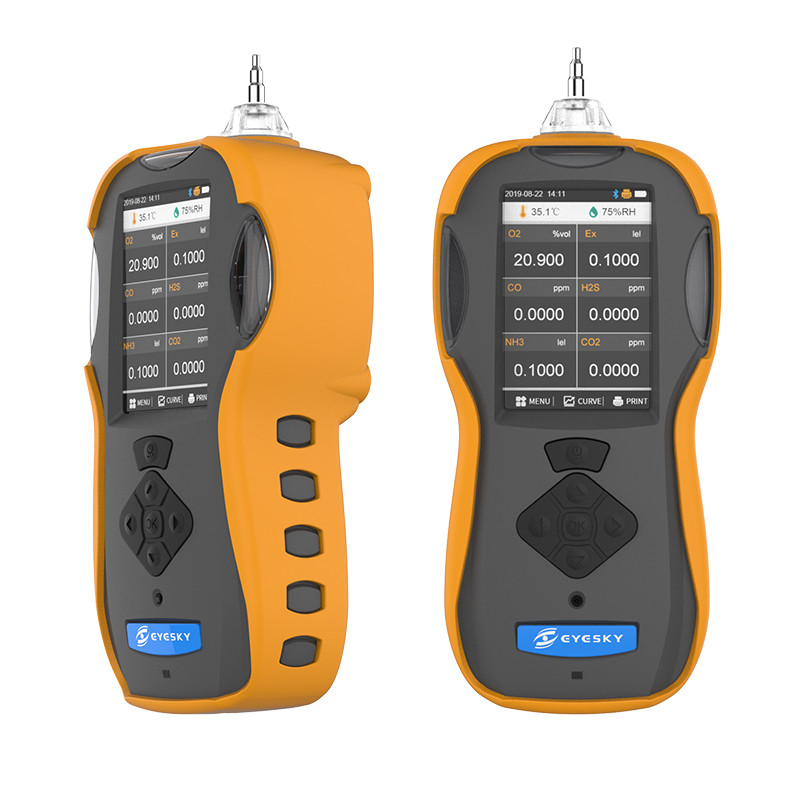 6 In 1 Wireless Portable Multi Gas Detector Combustible Gas Analyzer