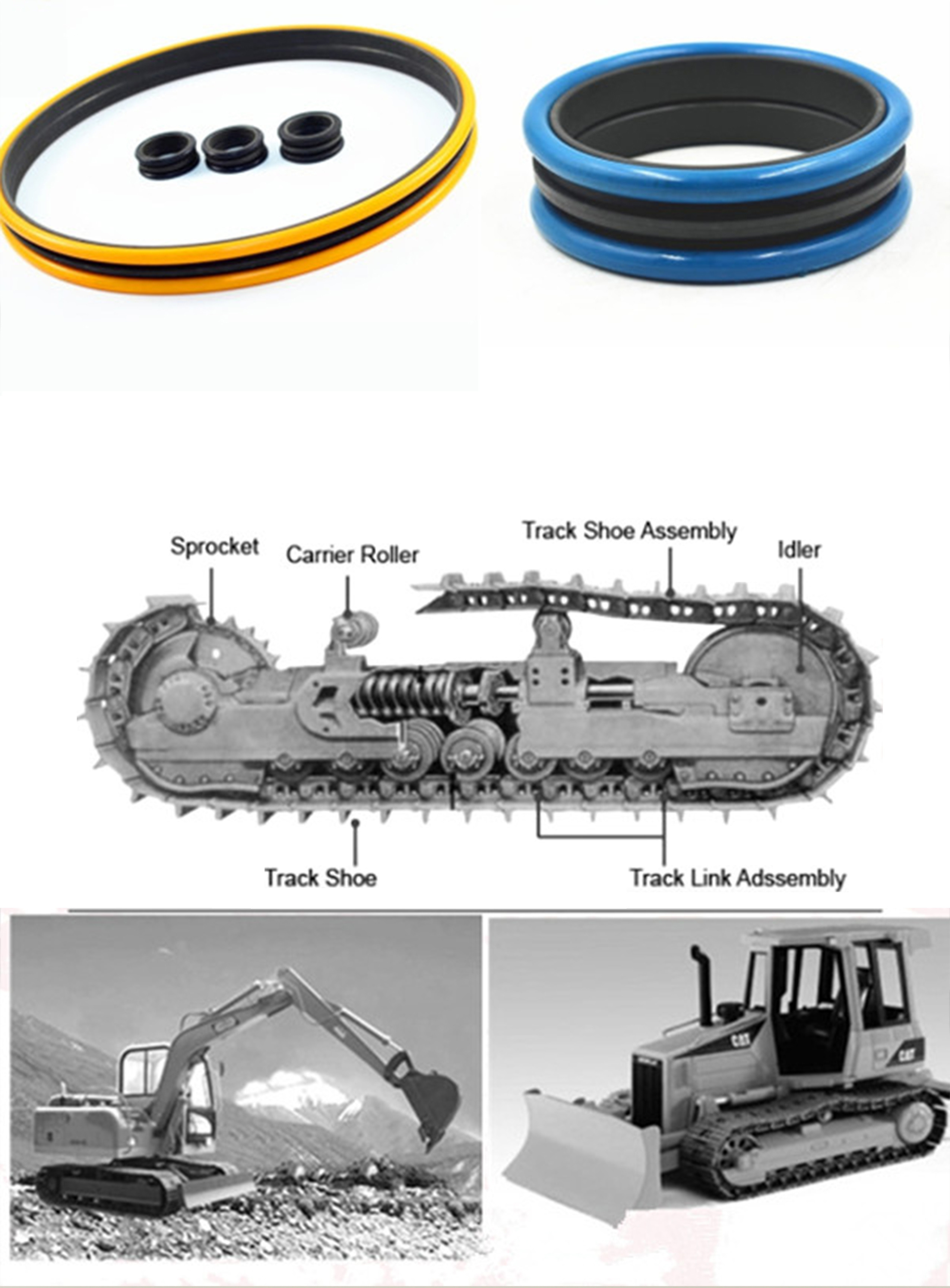 Seal Group 4K6049 CA4K6049 4K-6049 Face Seal Fits C-A-T Tractor D4D