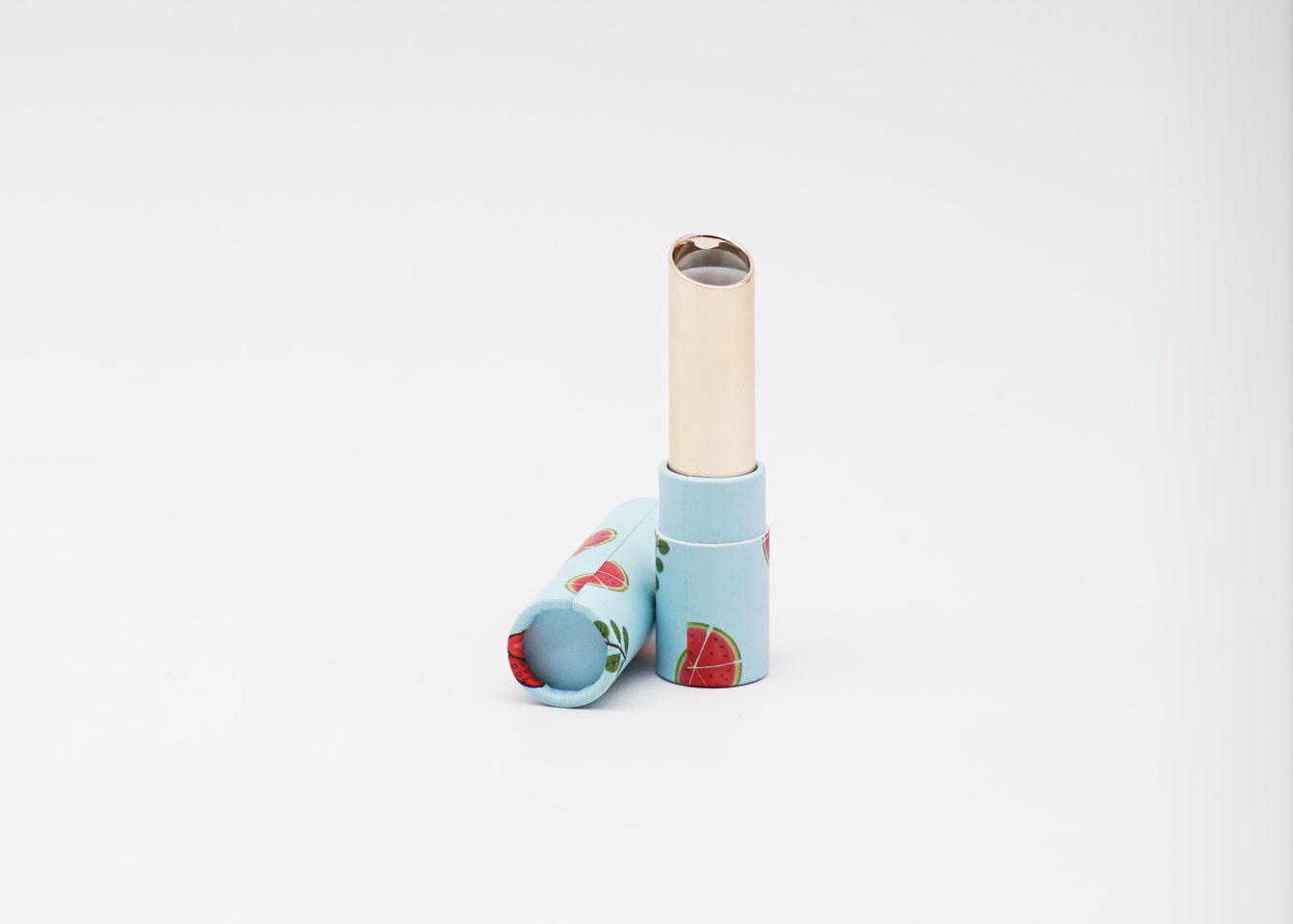 3.5g Eco Friendly Twist Paperboard Lip Balm Tubes Non Plastic