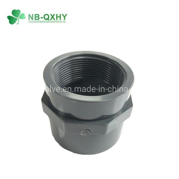 Standard UPVC Pipe Fittings PVC Female Coupling Adapter for Industrial