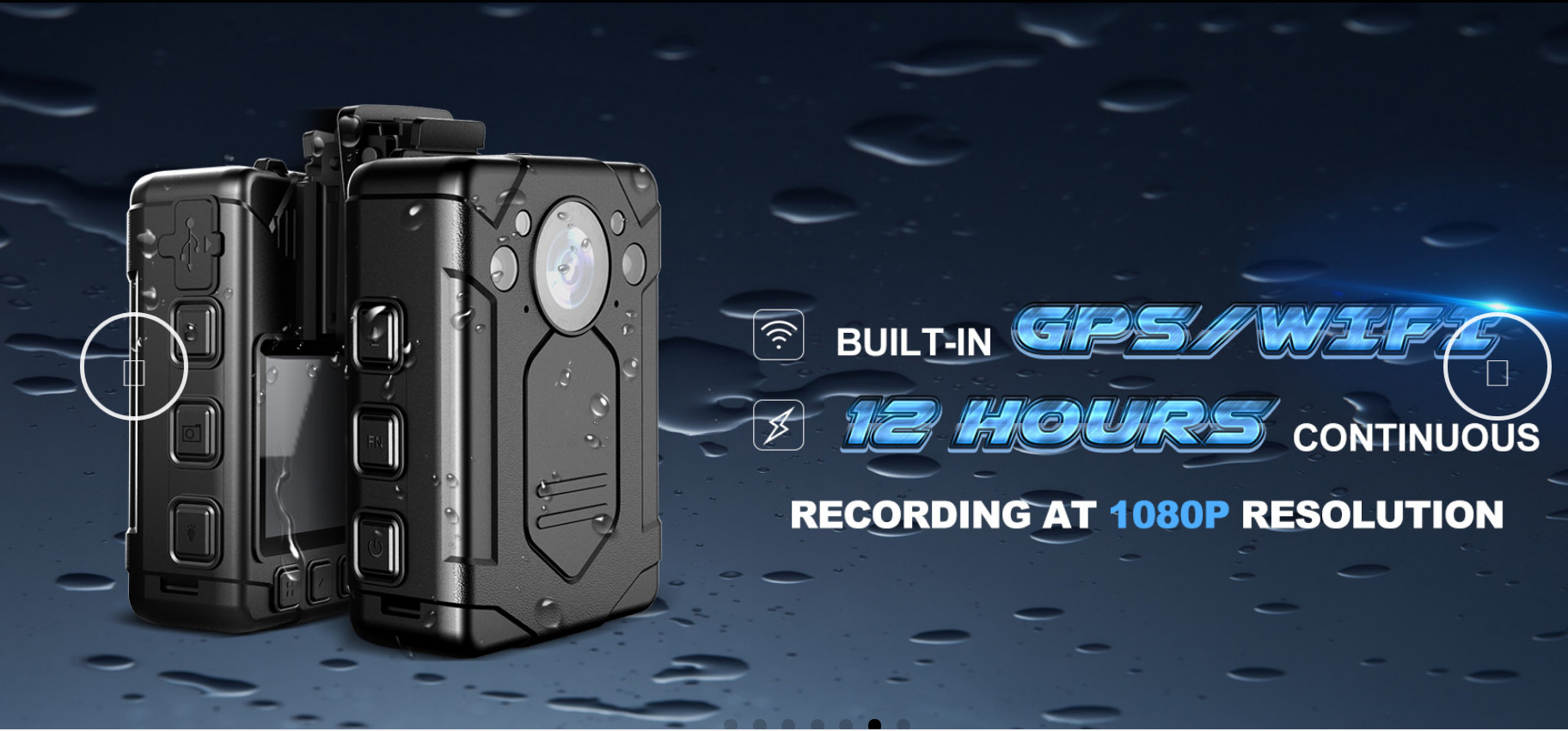 1080P Law Enforcement Body Camera 32G Memory Portable Body Camera With Audio Recording