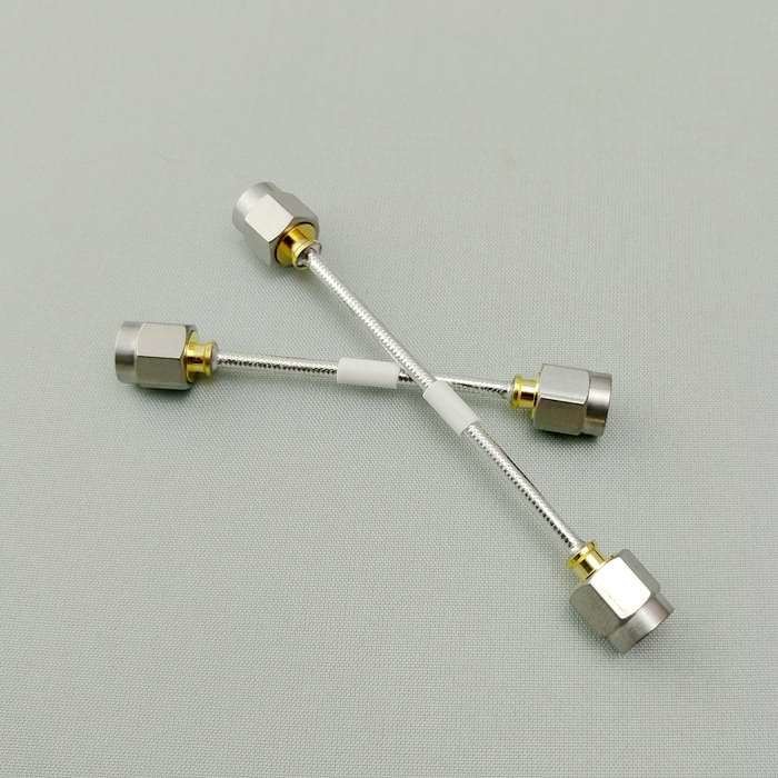 Gold Plated Microwave Cable Stable Easy Forming SS Nut Material