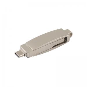  Body Silver Matt Fast Speed Type C USB Flash Drive Passed The H2 Test EU Standrad Manufactures