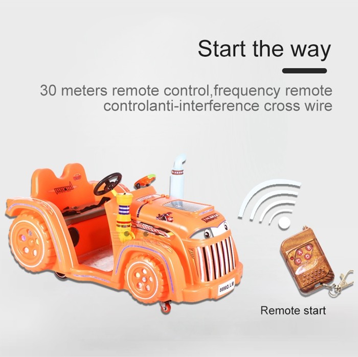 Outdoor Playground Coin Operated Tractor Square Drive Electric Luxury Bumper Cars