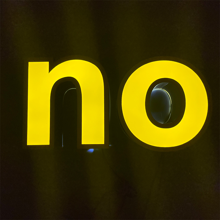3D Signage Company Background Wall Wedding Decoration 3D LED Advertising Light Words