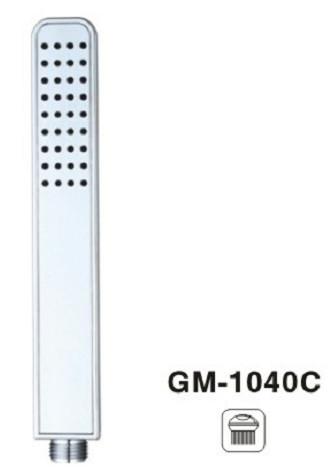 Slim Square Customized Color Handheld Shower Sprayer Hand Polished Chrome Shower