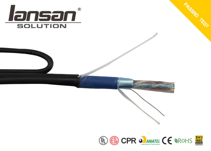 24AWG Cat5e Lan Cable PVC PE UTP FTP CPR With Messenger Jelly
