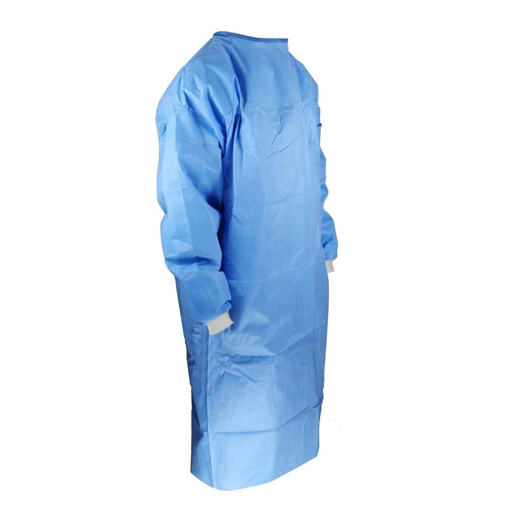 Antibacterial Disposable Surgical Gown / Lightweight Waterproof Isolation Gown