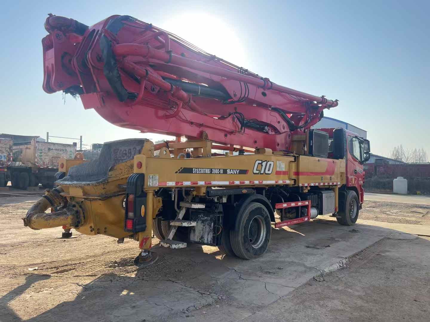 2023 Sany self-made concrete pump truck 39 meters with short boom, convenient and flexible