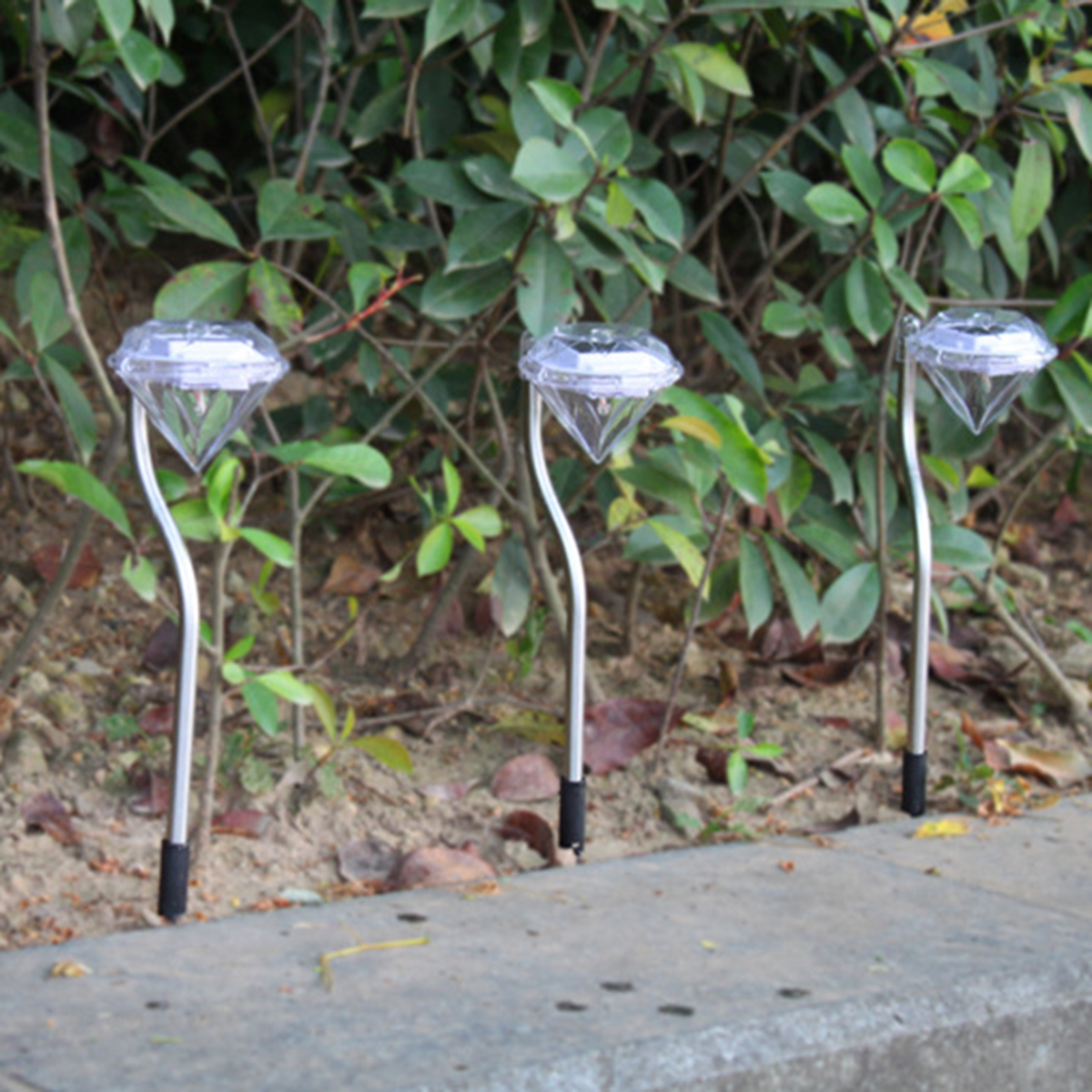 Creative Solar Light LED Garden Lights Colorful Outdoor LED Lamps Path Stake Decoration Diamonds Lawn Lamp Pathway Solar Lights