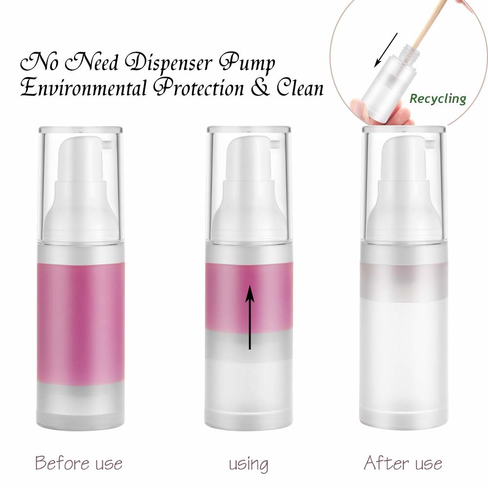 Durable Matt Pp Airless Cosmetic Bottles Leak Proof Long Work Life