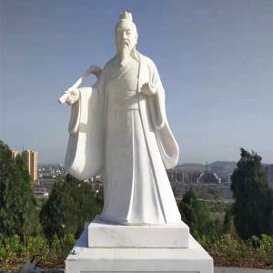  Marble Carving 2m Chinese Stone Statue Garden Laozi Ancient Chinese Buddha Statue Manufactures