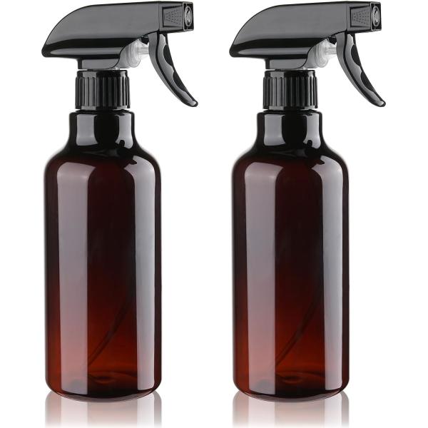 Plastic Spray Bottles Empty Spray Bottle 16.9oz/500ml 2 Pack Heavy Duty Spraying