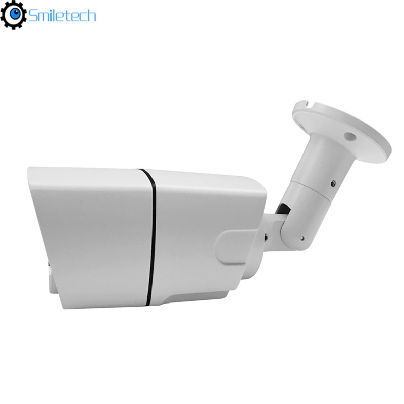 Waterproof IP66 5.0MP 35m IR bullet H.265 POE smart metal case network surveillance IP camera