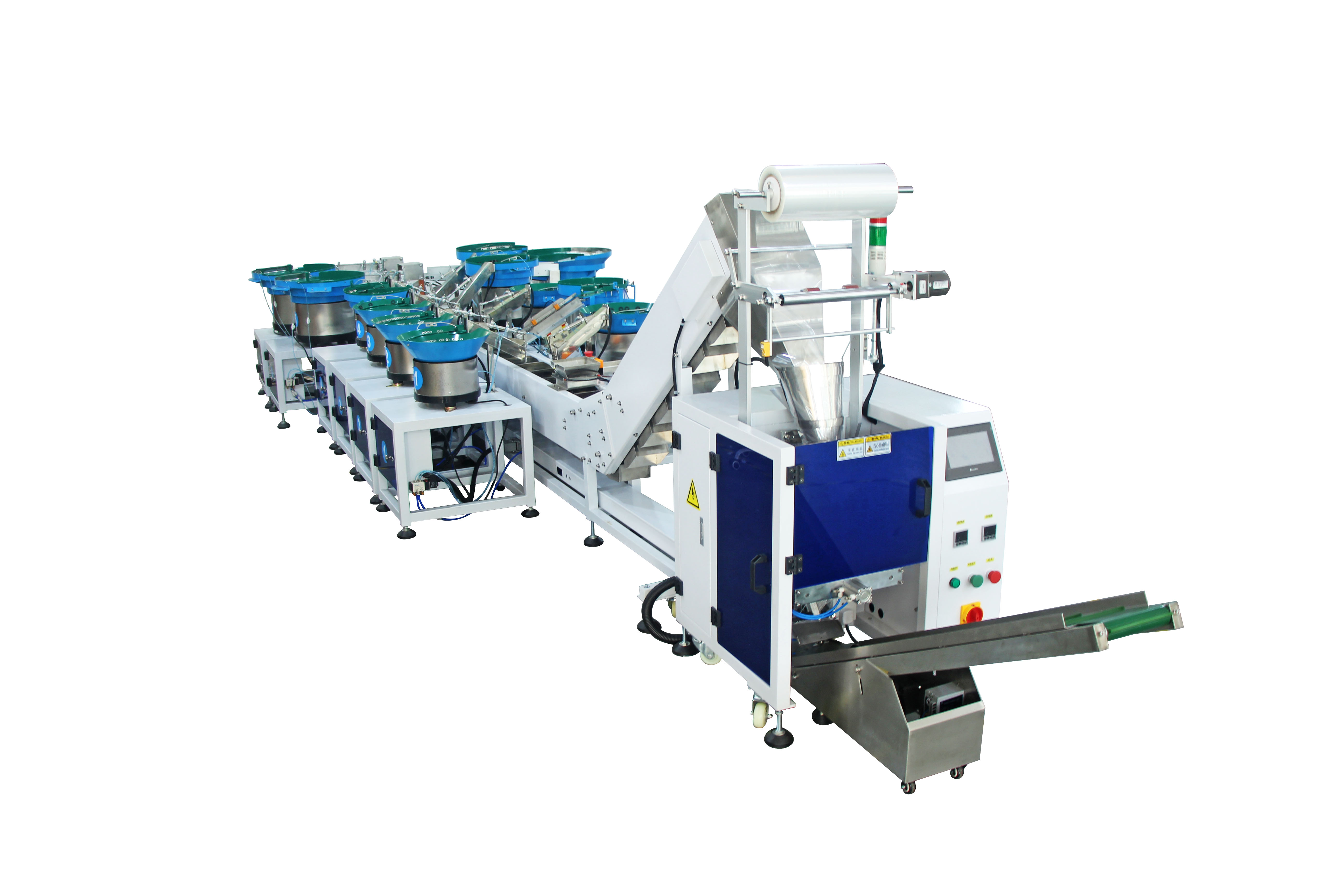 Vertical Manual Placement Mixing Filling Packaging Bag Sealing Machine For Plastics Packages