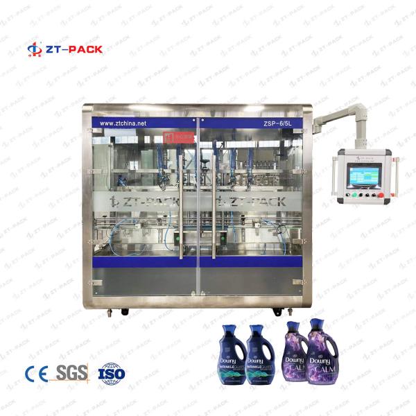 8 Head Automatic Liquid Filling Machinery Viscous Liquid Filler Power Gel