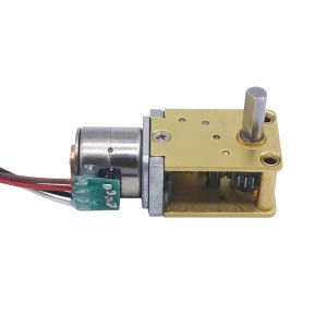 2 Phases Micro Worm Gearbox Stepper Motor 10mm Diameter For Automatic Device