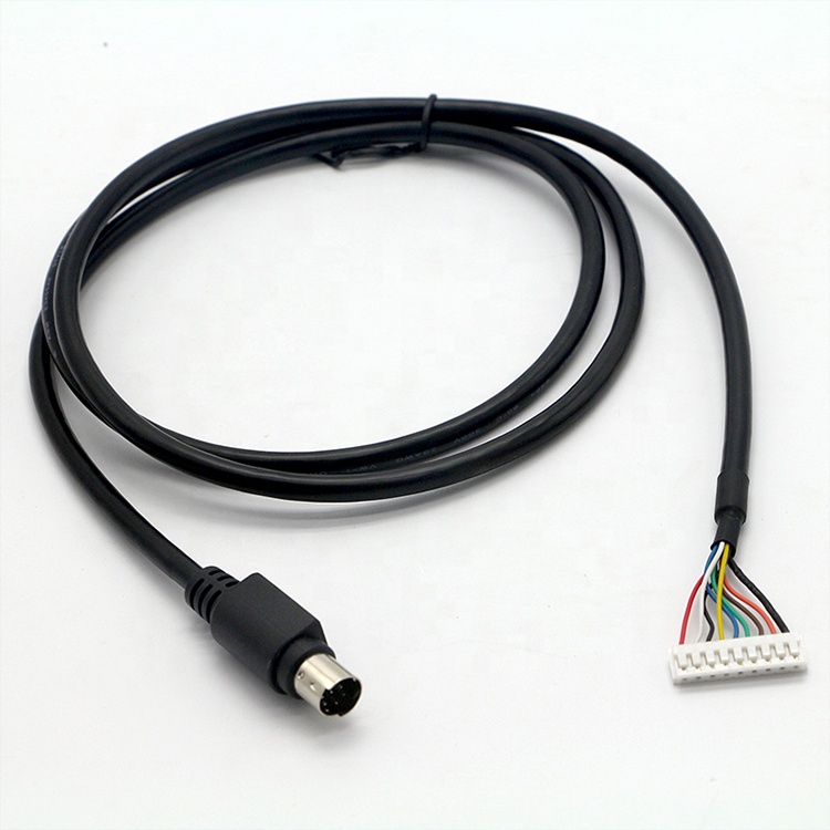 CUSTOM 1M S Video 8 PIN Mini DIN To 9 PIN JST Connector PC Engine Controller Cable