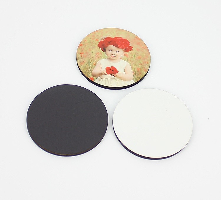 Factory Directly Wholesale Round Shape 60x60mm Sublimation Blank Fridge Magnet