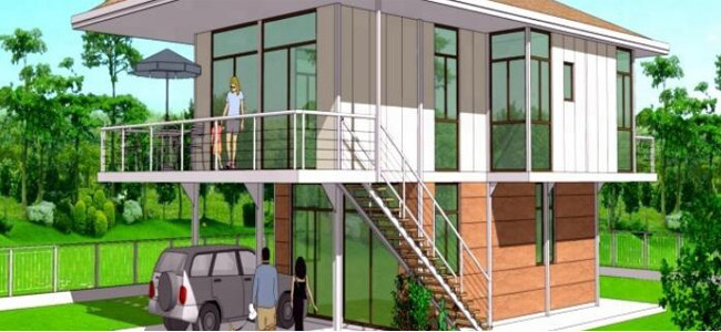 Anti Typhoons Prefabricated Tiny Homes Kiosk Booth Use Hurricane Proof