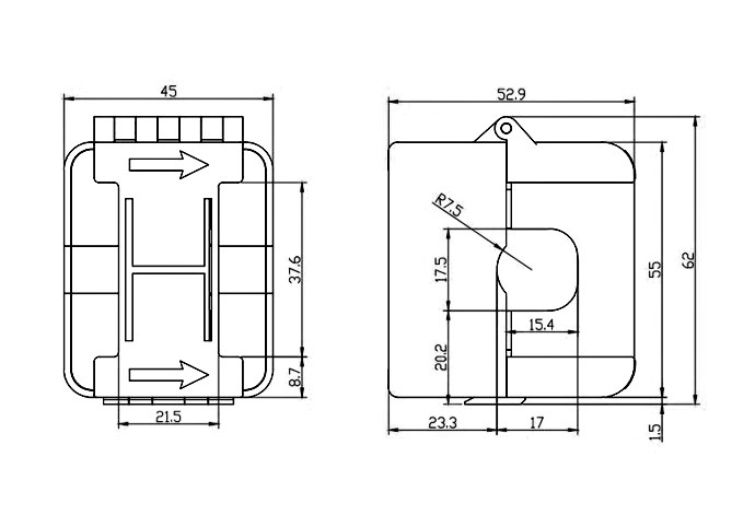 Core Ring 50Hz 60Hz 100A CT Current Transformer For Energy Meter