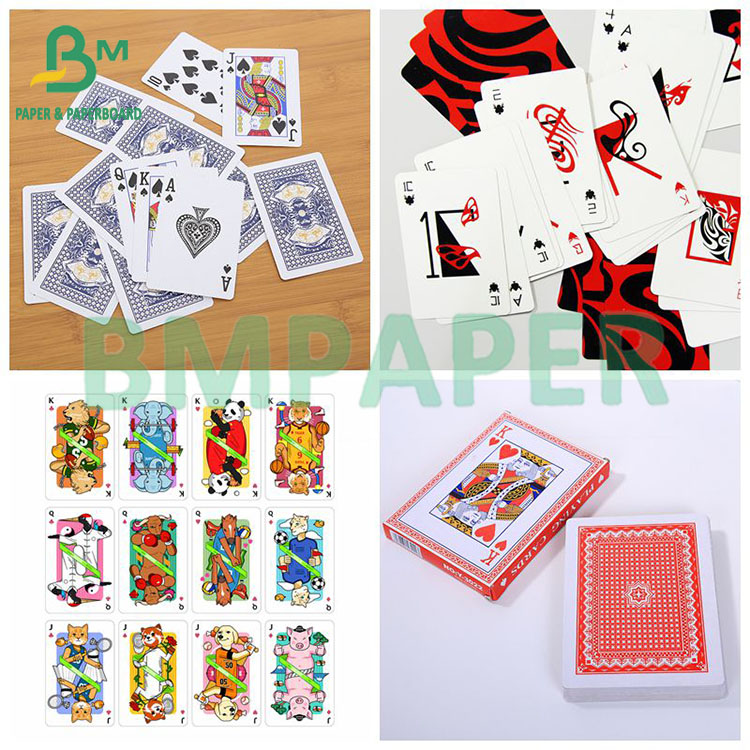 Opaque Printable High Ink Absorbent Blue/Black Core Playing Card Paper