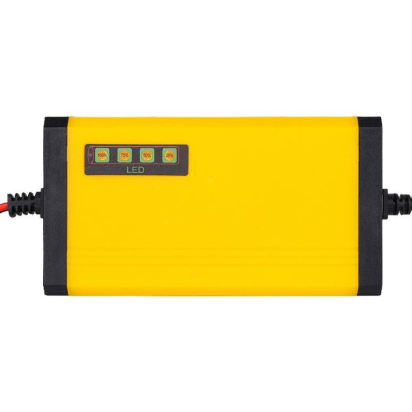 12V/24V 3-Stage Smart Motorcycle Battery Charger with Overcurrent Protection at