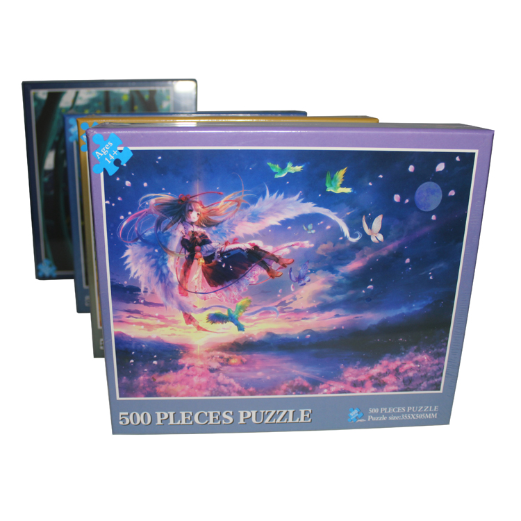 3d CMYK Book Paper Jigsaw Puzzle Toy For Kids / Adult Gift PROP65 Listed