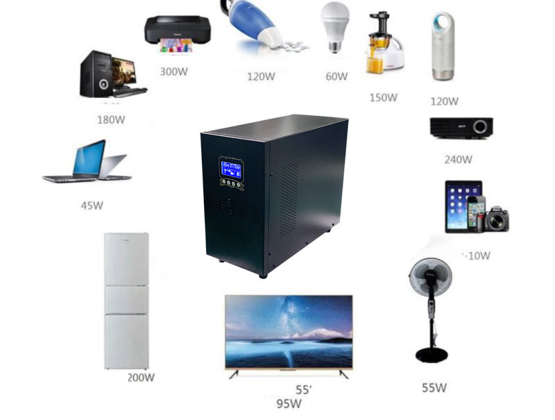 LCD Display 65Hz 40A 1000W Emergency Solar Generator