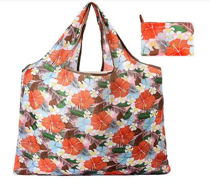 low price portable collapsible vest bags polyester shopping bags folded tote for