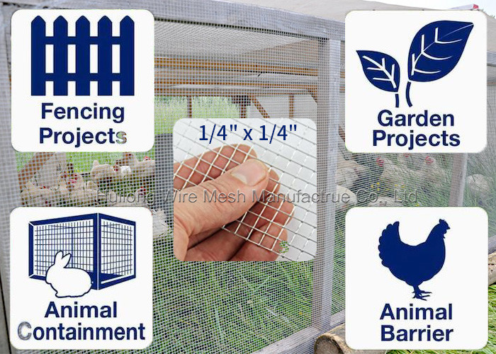 23 Gauge Galvanised Wire Mesh Roll 1/4 Inch Easy Cutting Hardware Cloth