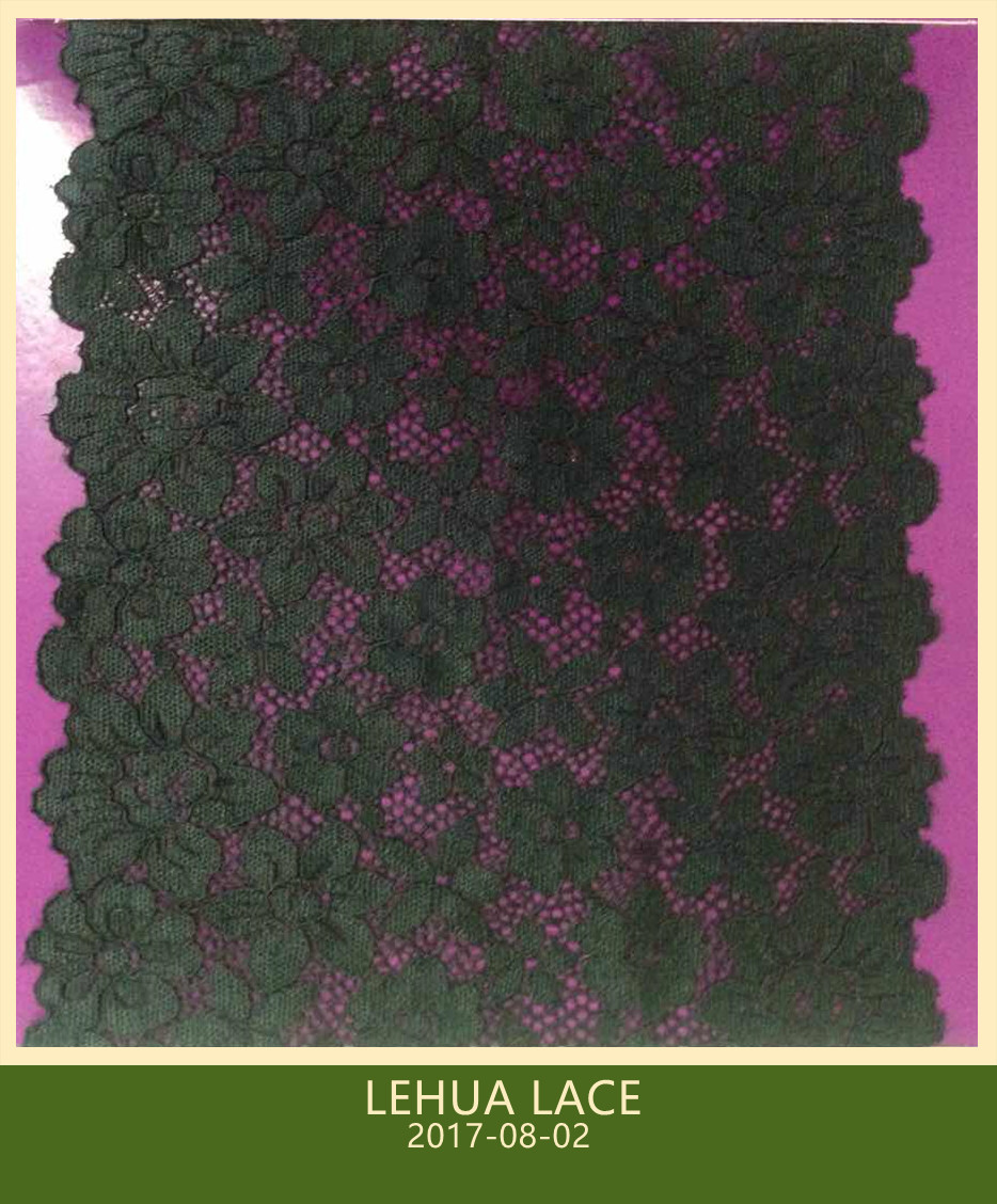 Hot Selling and nice quality Nylon Spandex Stretchy Brazil Lace from China
