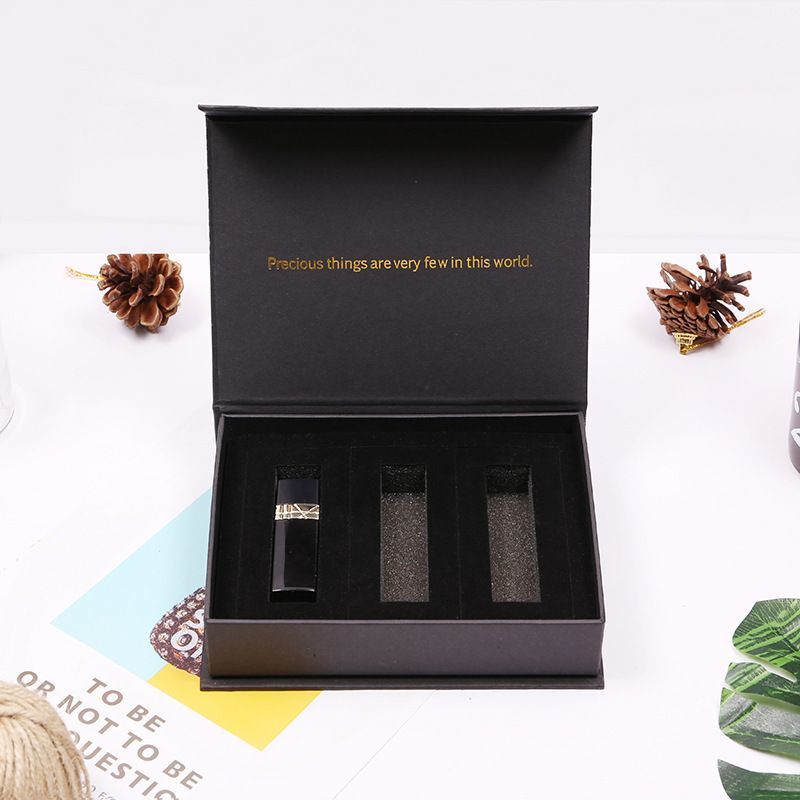 Fancy Design Custom Logo Printing Matt Laminated Rigid Cardboard Wedding Grown Packaging Magnetic Box