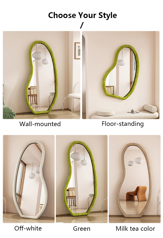 Custom Standing Arched Floor Mirror Full Length 78x108cm
