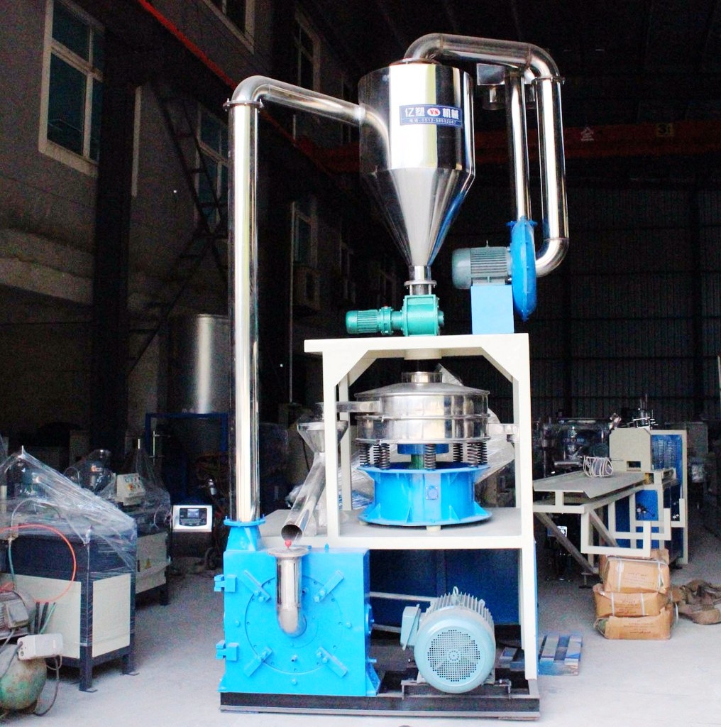 Milk Can Plastic PE Pulverizer 45kw Compact Structure No Dust 3700rpm