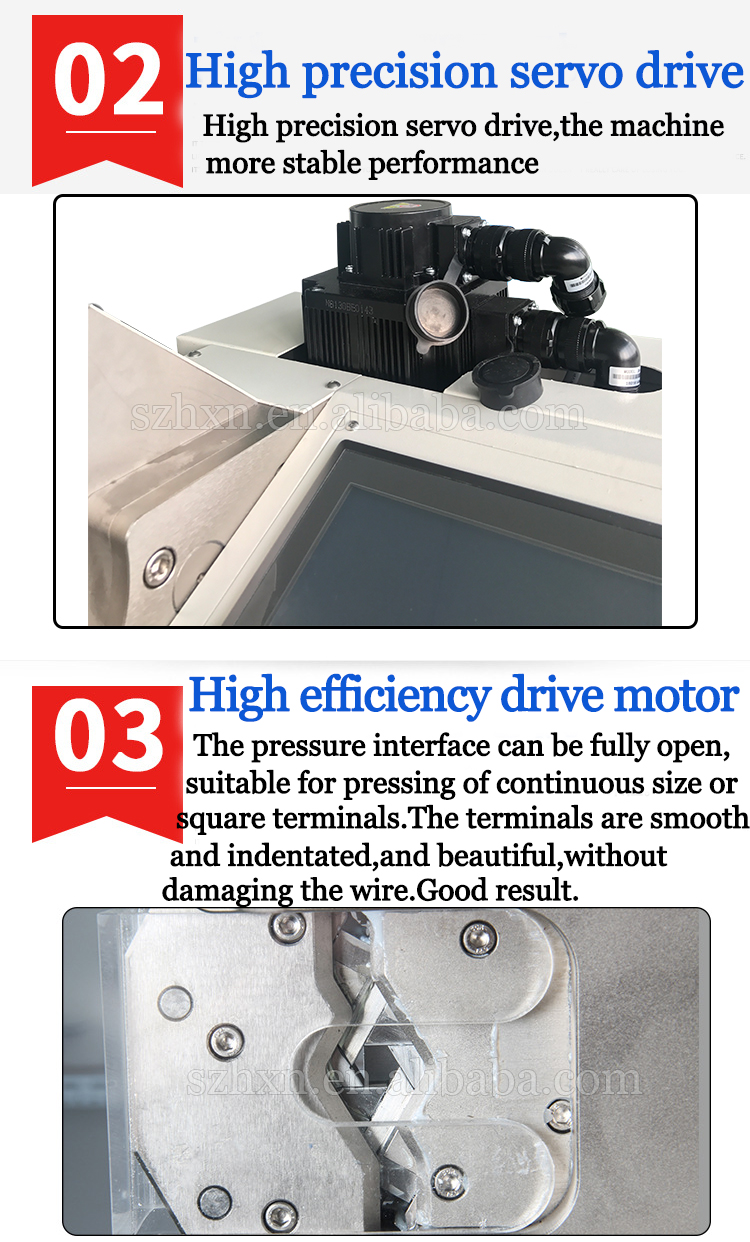 240mm2 Wire Range Servo Motor Drive Hexagon Shape Terminal Crimping Die Machine Designed