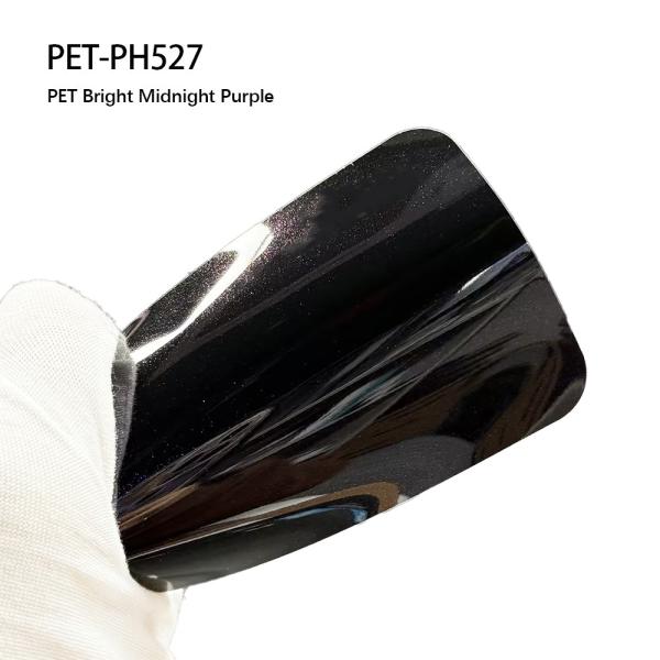 PET-PH527 PET Bright Midnight Purple Car Body Sticker Anti Scratch Vinyl Wrap